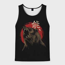 Мужская майка без рукавов Japanese bear