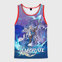 Майка-безрукавка мужская Броня Хонкай Стар Рейл, цвет: 3D-красный