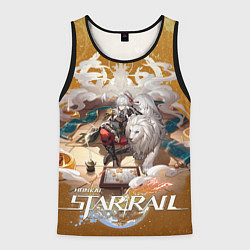 Майка-безрукавка мужская Цзин Юань Хонкай Стар Рейл, цвет: 3D-черный