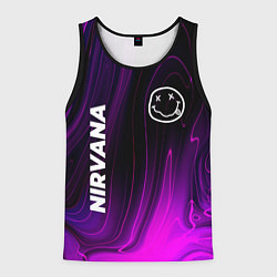 Майка-безрукавка мужская Nirvana violet plasma, цвет: 3D-черный