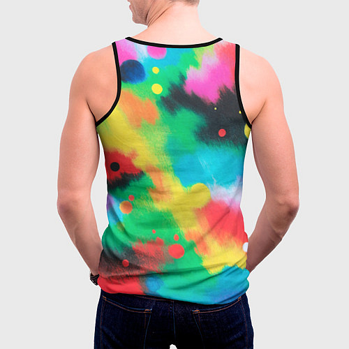 Мужская майка без рукавов Абстракция Карандашом / 3D-Черный – фото 4