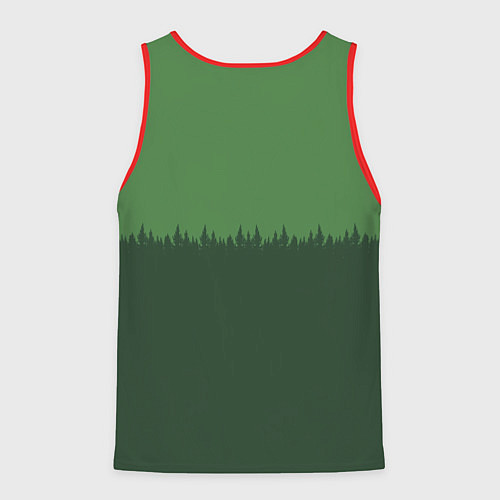 Мужская майка без рукавов Погранзастава / 3D-Красный – фото 2