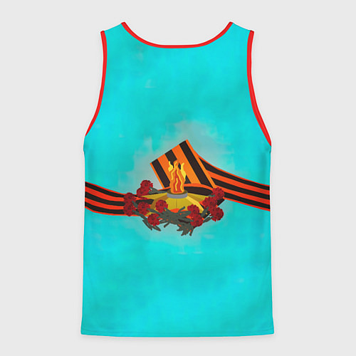 Мужская майка без рукавов 9 мая день памяти / 3D-Красный – фото 2