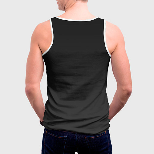 Мужская майка без рукавов Рэппер Эминем / 3D-Белый – фото 4