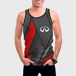 Майка-безрукавка мужская Infiniti sports racing, цвет: 3D-черный — фото 2