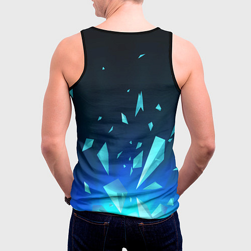 Мужская майка без рукавов Saints Row взрыв частиц / 3D-Черный – фото 4