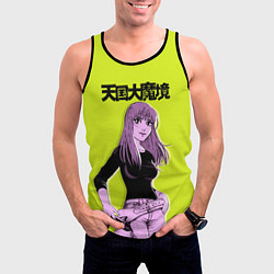 Майка-безрукавка мужская Кируко - Великая небесная стена, цвет: 3D-черный — фото 2