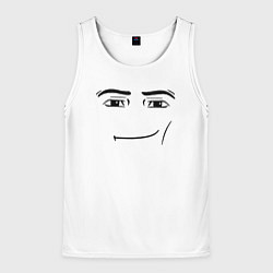 Майка-безрукавка мужская Одежда Man Face Roblox, цвет: 3D-белый