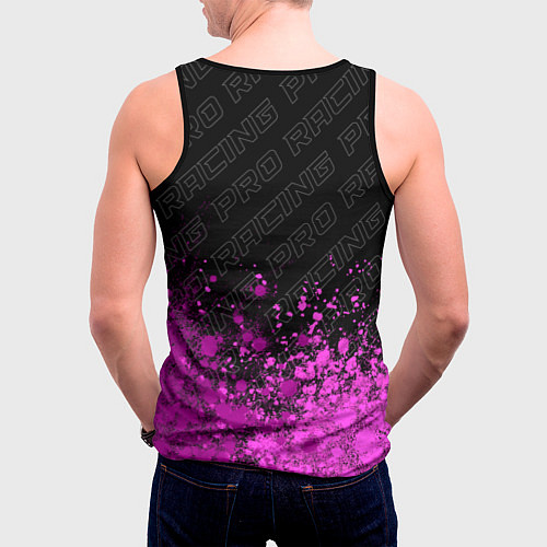 Мужская майка без рукавов Chrysler pro racing: символ сверху / 3D-Черный – фото 4