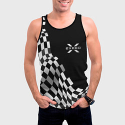 Майка-безрукавка мужская Exeed racing flag, цвет: 3D-черный — фото 2