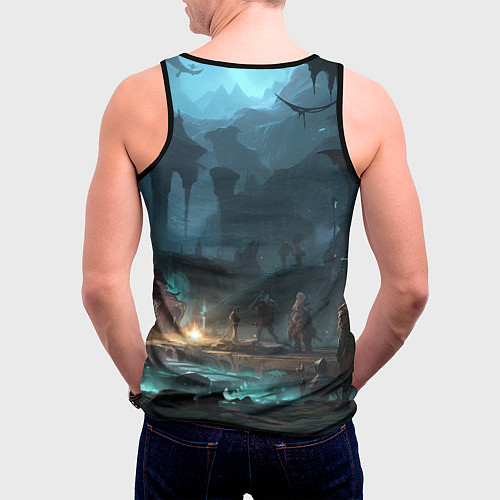 Мужская майка без рукавов Arcane League of Legends Jinx / 3D-Черный – фото 4