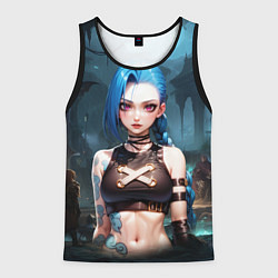 Мужская майка без рукавов Arcane League of Legends Jinx