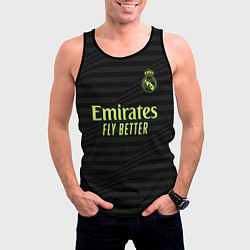 Майка-безрукавка мужская Карим Бензема Реал Мадрид форма 2223 третья, цвет: 3D-черный — фото 2