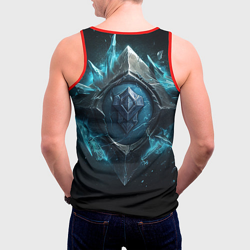 Мужская майка без рукавов Jinx arcane league of legends / 3D-Красный – фото 4