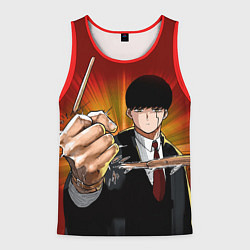 Майка-безрукавка мужская Магия и мускулы - Мэш ломает палочку, цвет: 3D-красный