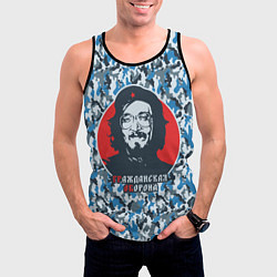 Майка-безрукавка мужская Егор Летов - Че Гевара, цвет: 3D-черный — фото 2