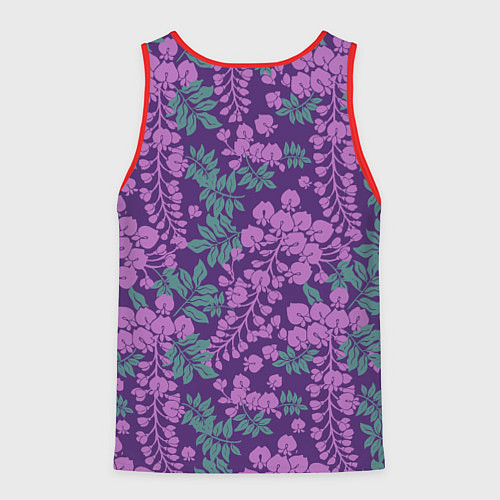 Мужская майка без рукавов Сиреневый рай / 3D-Красный – фото 2