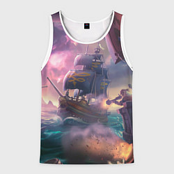 Майка-безрукавка мужская Магия Sea of Thieves, цвет: 3D-белый