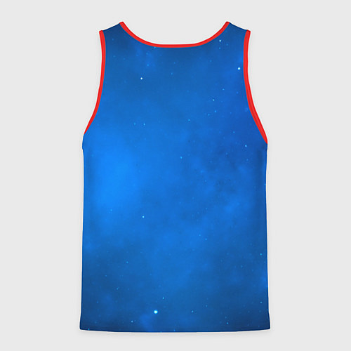 Мужская майка без рукавов Хонкай Стар Рейл: Серебряный Волк / 3D-Красный – фото 2