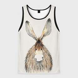Мужская майка без рукавов Ушастый ослик