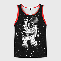Майка-безрукавка мужская Space tennis - astronaut, цвет: 3D-красный