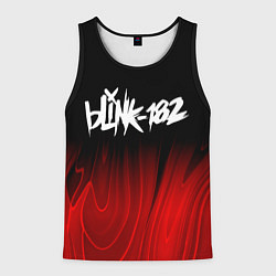 Майка-безрукавка мужская Blink 182 red plasma, цвет: 3D-черный