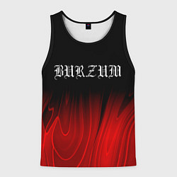 Майка-безрукавка мужская Burzum red plasma, цвет: 3D-черный