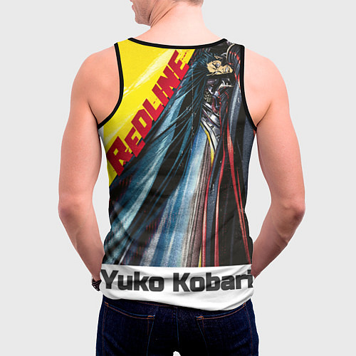 Мужская майка без рукавов Аниме Red Line / 3D-Черный – фото 4