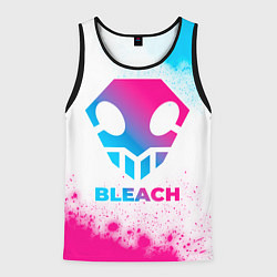 Майка-безрукавка мужская Bleach neon gradient style, цвет: 3D-черный