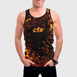 Майка-безрукавка мужская Fire CS2, цвет: 3D-черный — фото 2