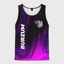 Майка-безрукавка мужская Burzum violet plasma, цвет: 3D-черный
