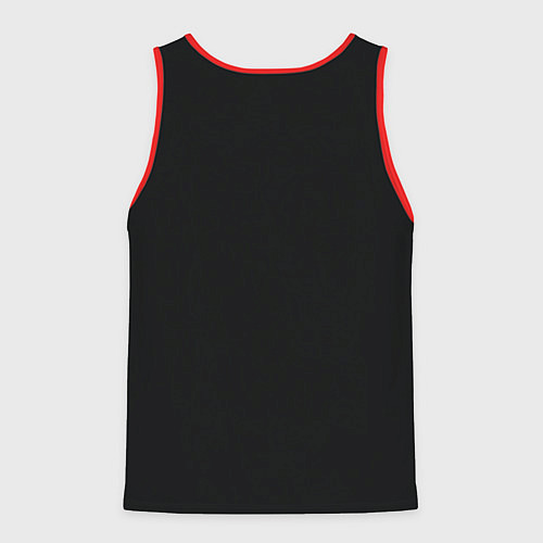 Мужская майка без рукавов Статуя Давида Микеланджело / 3D-Красный – фото 2