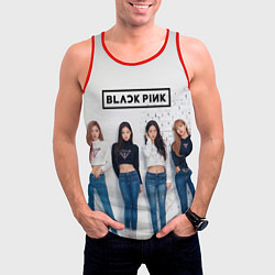 Майка-безрукавка мужская Blackpink kpopk, цвет: 3D-красный — фото 2