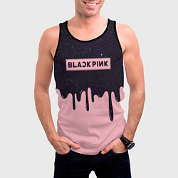 Майка-безрукавка мужская Blackpink - oil space, цвет: 3D-черный — фото 2
