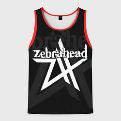 Майка-безрукавка мужская Zebrahead - logo, цвет: 3D-красный