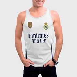 Майка-безрукавка мужская Родриго Реал Мадрид форма 2324 домашняя, цвет: 3D-белый — фото 2