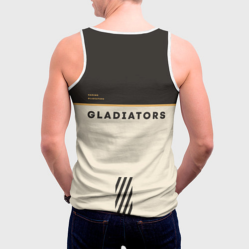 Мужская майка без рукавов Gaimin Gladiators esports / 3D-Белый – фото 4