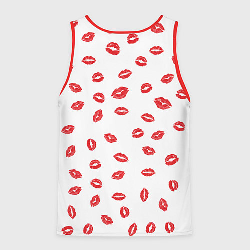 Мужская майка без рукавов Kiss / 3D-Красный – фото 2