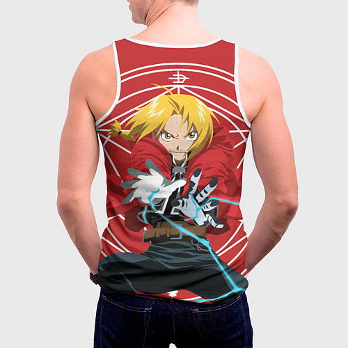 Мужская майка без рукавов Edward magic / 3D-Белый – фото 4