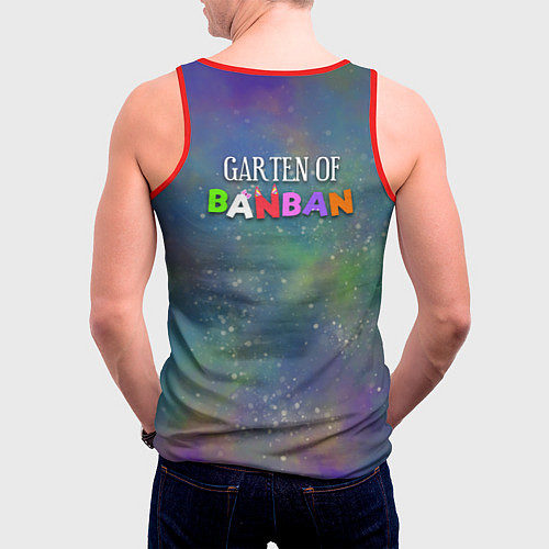 Мужская майка без рукавов Nabnab - паук / 3D-Красный – фото 4