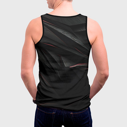 Мужская майка без рукавов Black texture / 3D-Черный – фото 4