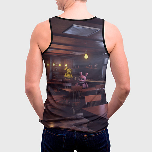 Мужская майка без рукавов Электрический Бонни / 3D-Черный – фото 4