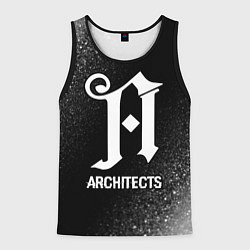 Майка-безрукавка мужская Architects glitch на темном фоне, цвет: 3D-черный