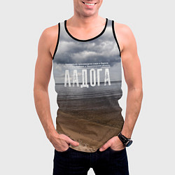 Майка-безрукавка мужская Ладога, цвет: 3D-черный — фото 2