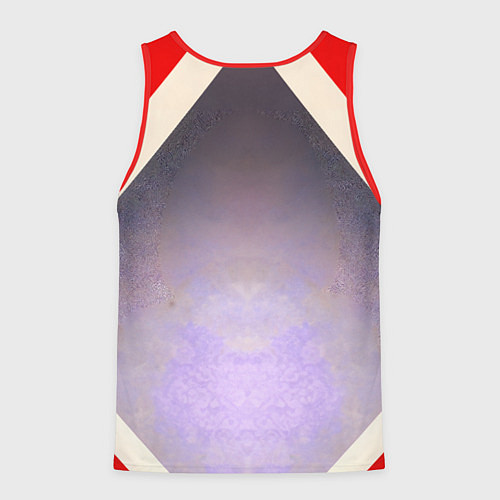 Мужская майка без рукавов Девушка блондинка в спортивном костюме / 3D-Красный – фото 2