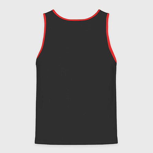 Мужская майка без рукавов Собака на черном - Пабло Пикассо / 3D-Красный – фото 2