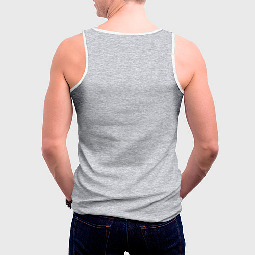 Мужская майка без рукавов С пятнами пота / 3D-Белый – фото 4