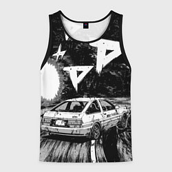 Майка-безрукавка мужская Инициал Ди, цвет: 3D-черный