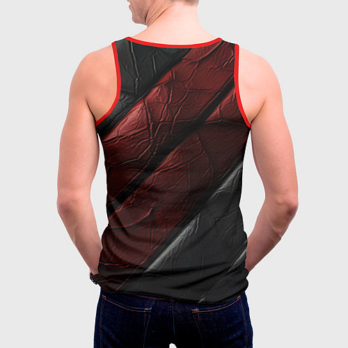 Мужская майка без рукавов Baldurs Gate 3 logo dark / 3D-Красный – фото 4
