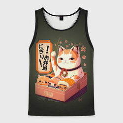 Майка-безрукавка мужская Запорный клапан, цвет: 3D-черный